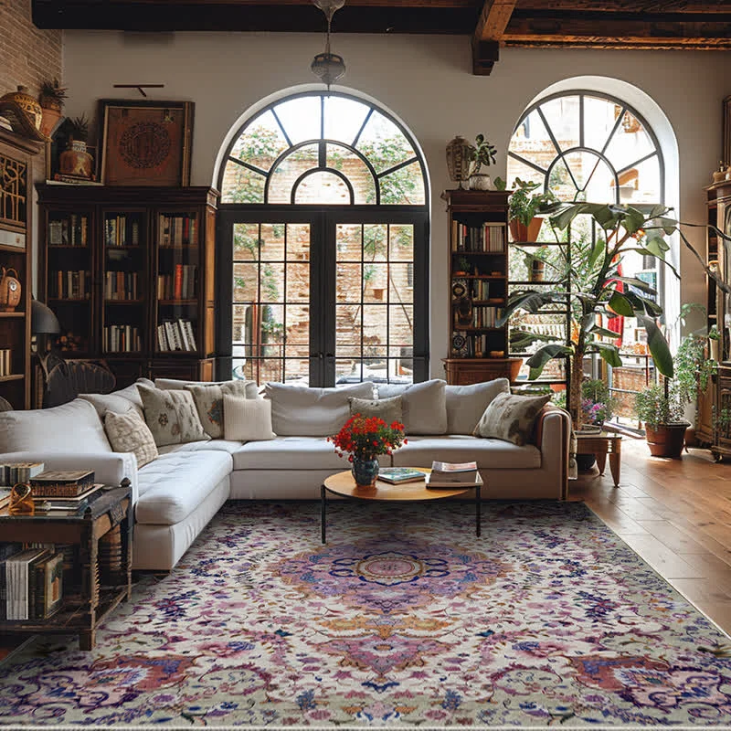 Proven Ownkoti Persian Ethnic Style Anti-slip Decorative Area Rug Verified