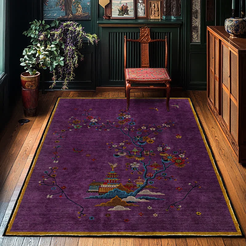 Smart Ownkoti Washable Natural Landscape Anti-slip Area Rug High-Quality