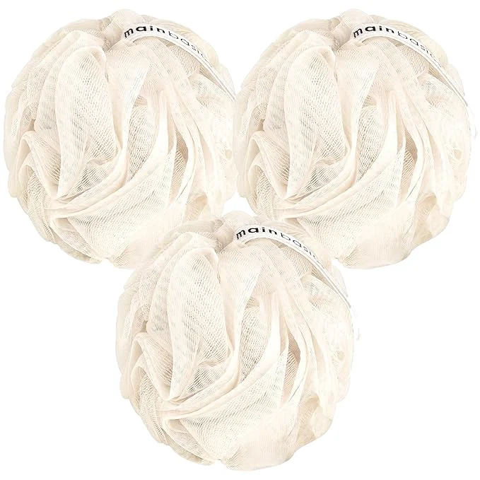 Smooth MainBasics Seaweed Infused Bath Shower Loofah Sponge Pouf Body Wash Scrubber Smart