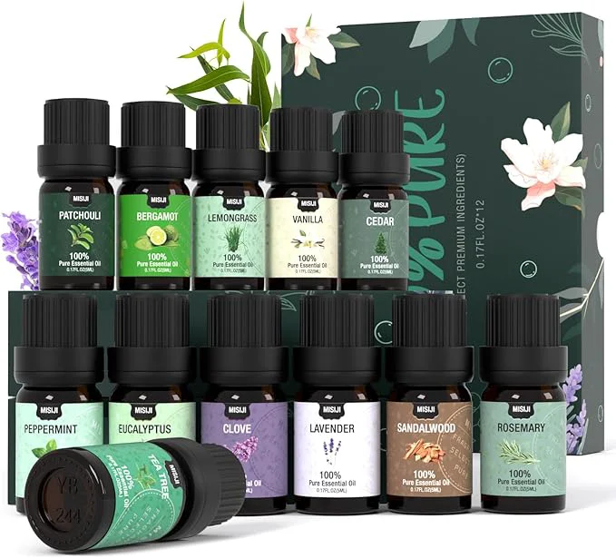 Unique Essential Oils Set Top 12 Aromatherapy-Essential Oils Verified