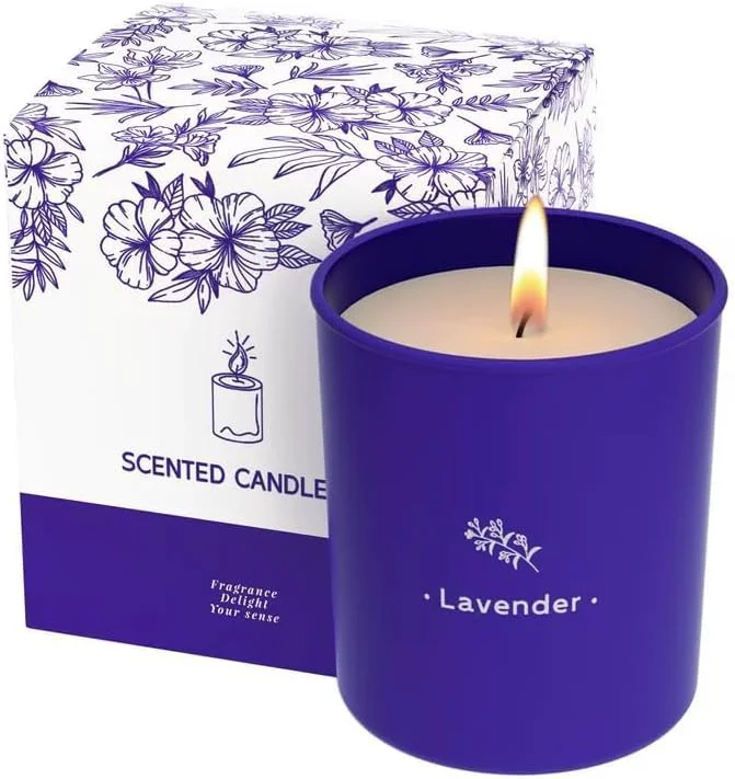 Prestigious Lavender Candles for Home Scented 8 oz Scented Candles Present Made Natural