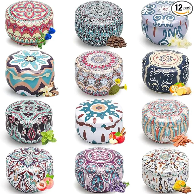 Trendy Scented Candles Gift Set 12 Pack Home Fragrance Consistent