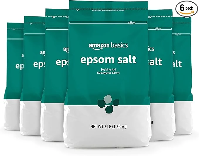 Long-Lasting Amazon Basics Epsom Salt Soaking Aid Eucalyptus Scented 3 Pound Carefully Designed