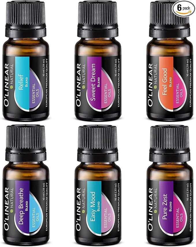 Recyclable O'linear Essential Oils 6 Blends Set Soft