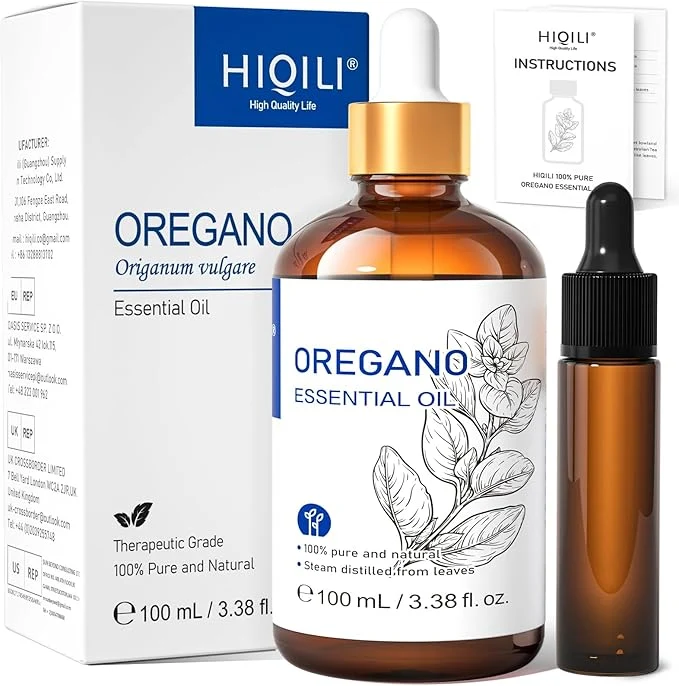 Stylish HIQILI 100 ML Oregano Essential Oil Pure Natural Oregano Oil Excellent