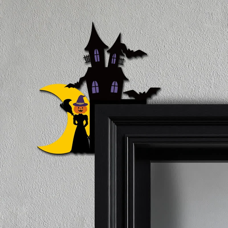 Verified Ownkoti Pumpkin Witch Door Corner Decoration Carefully Designed