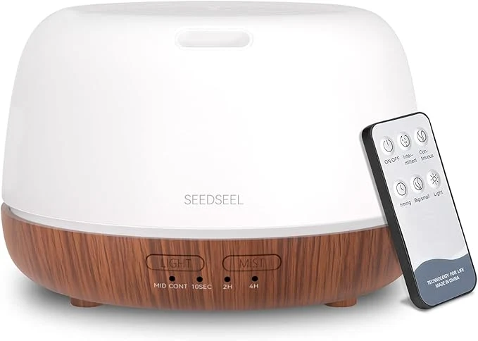 Enhanced SEEDSEEL 300ML Essential Oil Diffuser Mini Aromatherapy Diffuser High-Performance