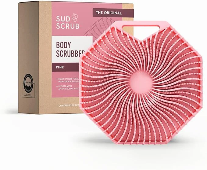 Traditional Sud Scrub® Antimicrobial Silicone Body Scrubber Exfoliating Body Brush Superior
