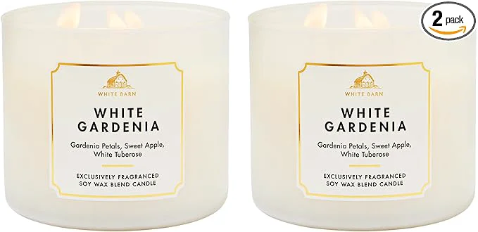 Selected Bath Body Works White Gardenia 3-Wick Candle Practical