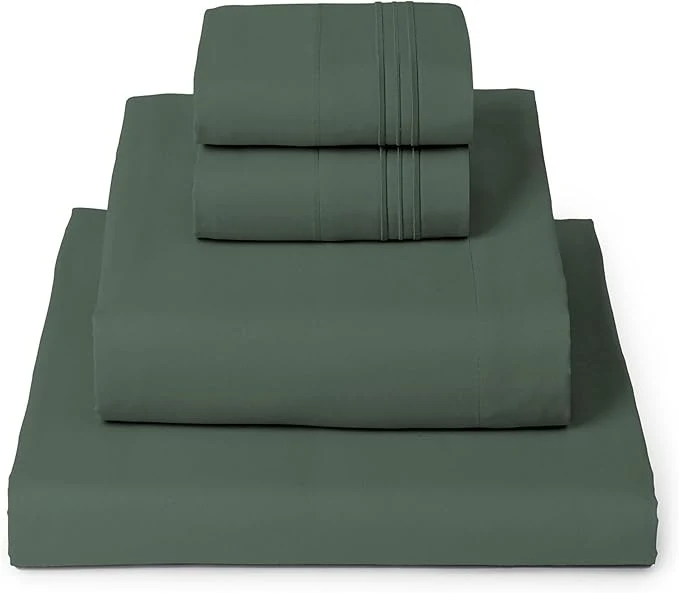Practical Mellanni Full Sheets Set - 4 PC Iconic Collection Bedding - Hotel Luxury Extra Soft Cooling Bed Sheets - Wrinkle Fade Stain Resistant Full Emerald Green Innovative
