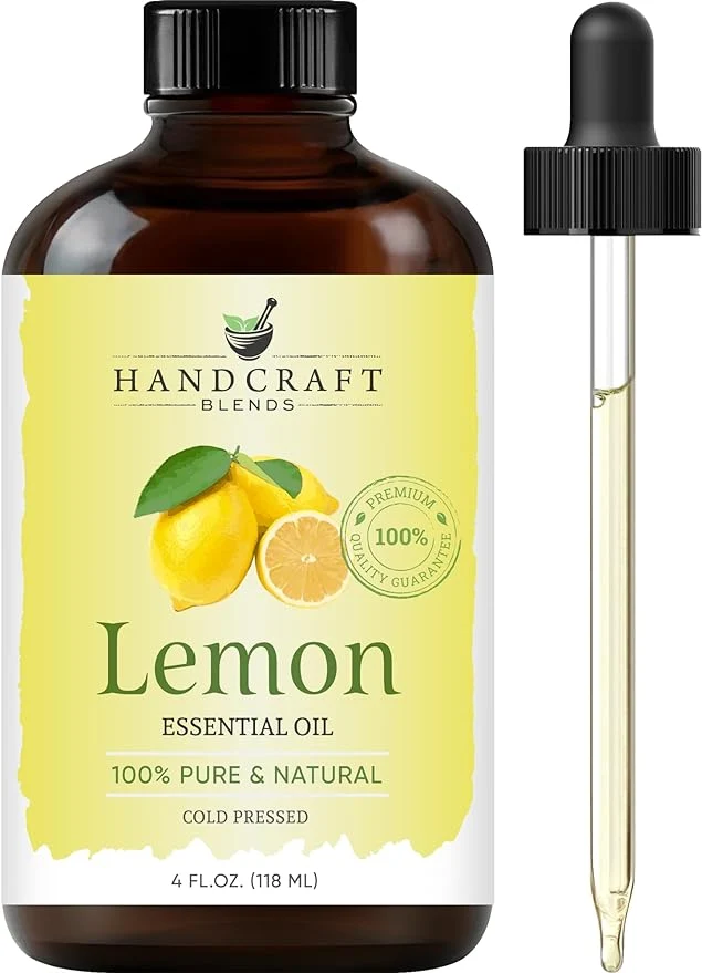 Comfortable Handcraft Blends Lemon Essential Oil – Huge 4 Fl Oz – Pure and Natural – Green