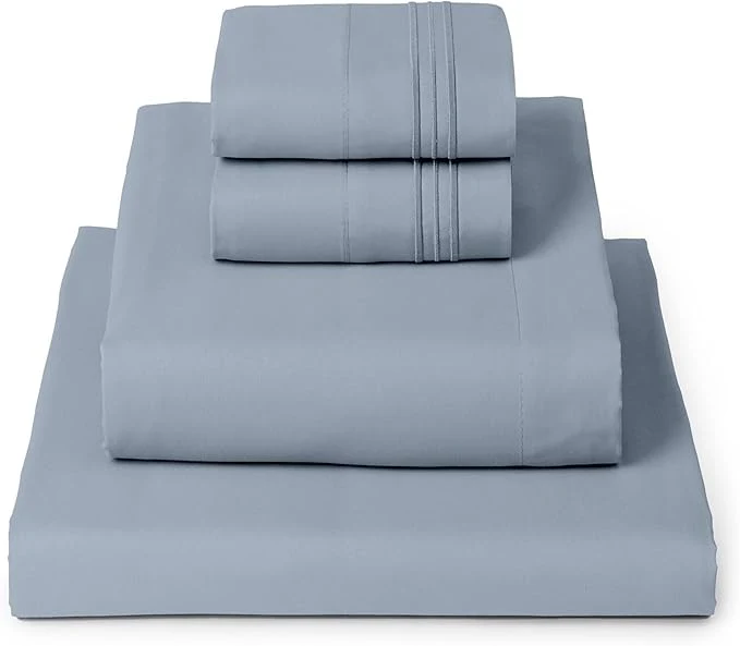Powerful Mellanni Queen Sheets Set - 4 PC Iconic Collection Bedding - Hotel Luxury Extra Soft Cooling Bed Sheets - Wrinkle Fade Stain Resistant Queen Blue Hydrangea Premium Material