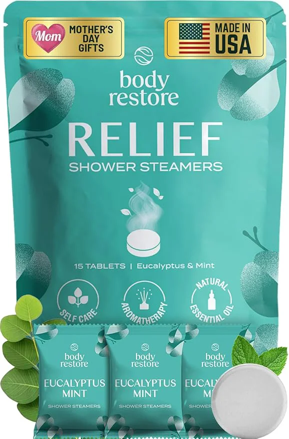 Stylish Body Restore Shower Steamers Aromatherapy 15 Pack – Mothers Day Gifts Classic