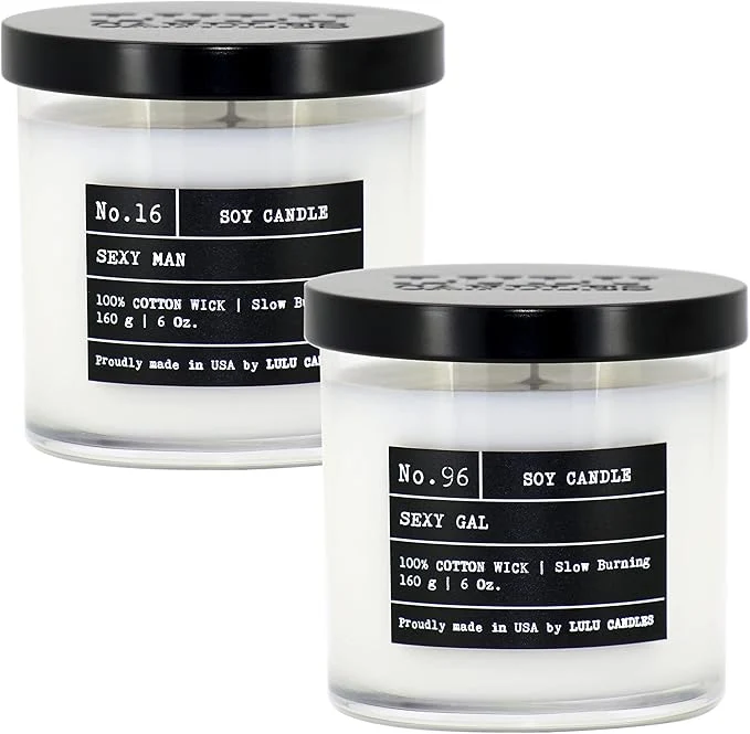 Flexible Lulu Candles Sexy Man Sexy Gal Luxury Scented Soy Jar Candle Hand Advanced