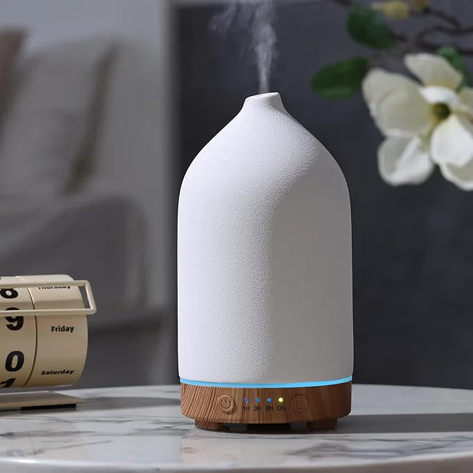 Solid Gooamp 200ML Ceramic Essential Oil Diffuser Crafted