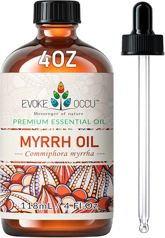 Contemporary EVOKE OCCU Myrrh Essential Oil for Discomfort Relief Skin Care Advanced