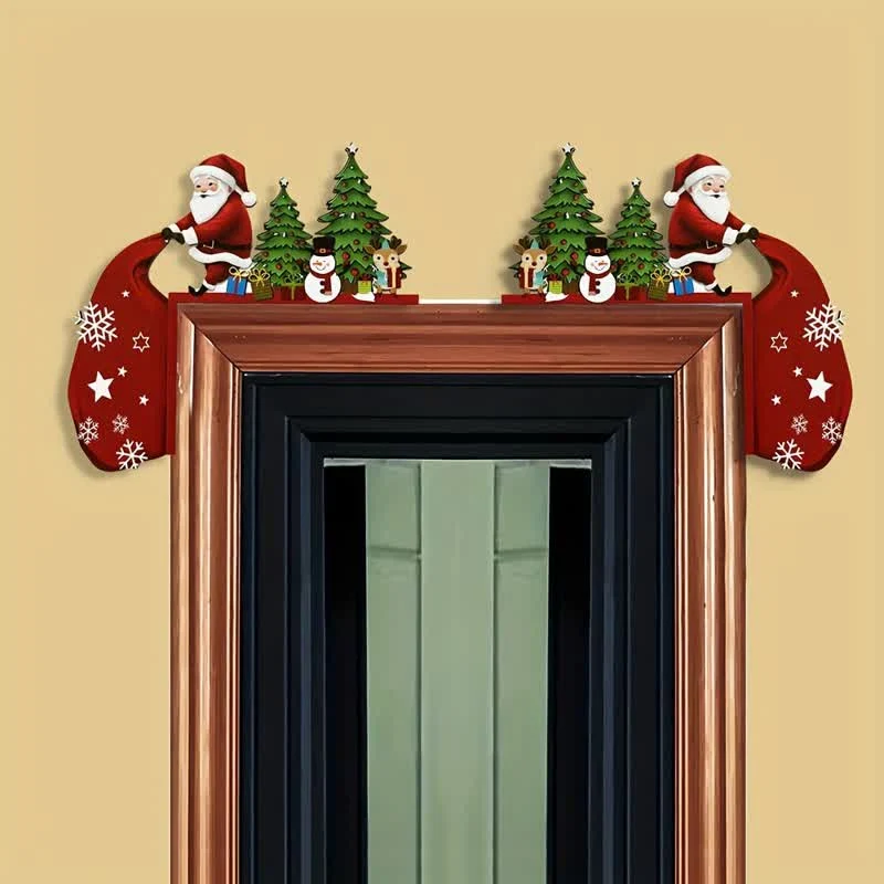 Durable Ownkoti Santa Christmas Tree Door Corner Decoration Reusable