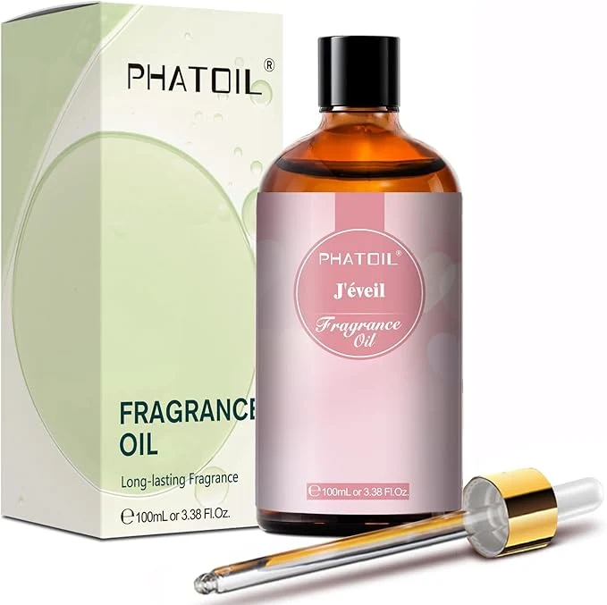 Optimized PHATOIL J'éveil Fragrance Oils for Aromatherapy 3.38FL.OZ Diffuser Oils for Powerful