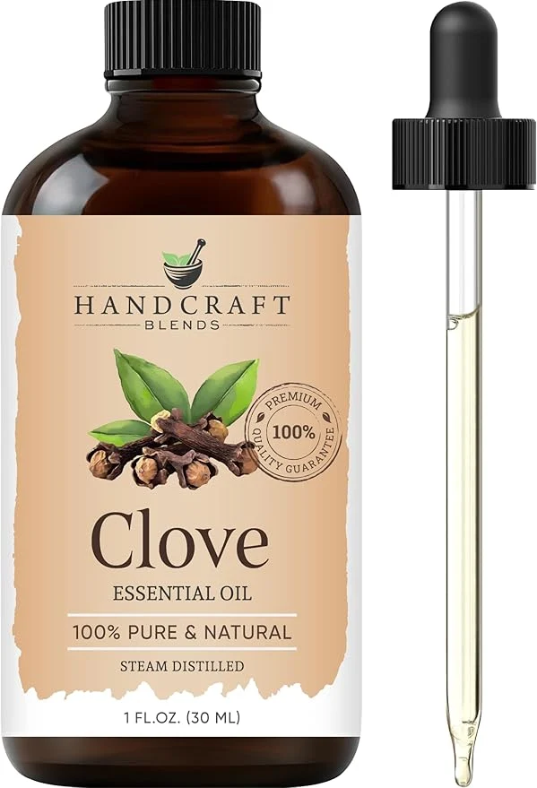 Fashionable Handcraft Blends Clove Essential Oil – 1 Fl Oz – Pure and Natural – Classic