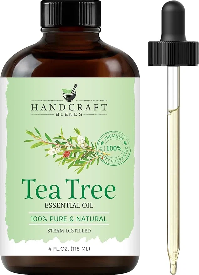 Certified Handcraft Blends Tea Tree Essential Oil – Huge 4 Fl Oz – Pure and Natural Smooth