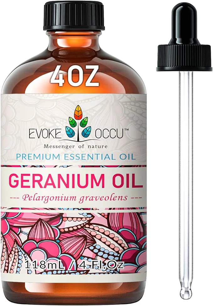 Breathable EVOKE OCCU Pure Natural Geranium Essential Oil Environmentally Friendly