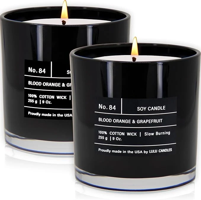 Breathable Lulu Candles Blood Orange Grapefruit Luxury Scented Soy Jar Candle Hand Authentic
