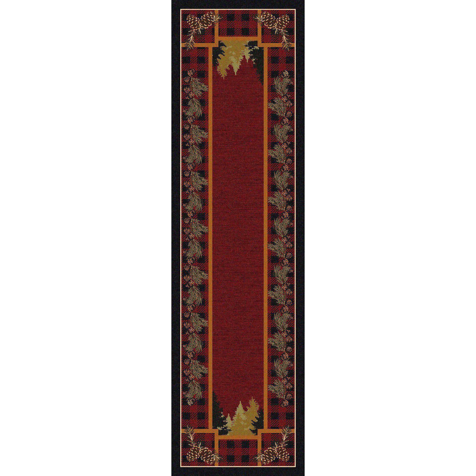 Clean Plaid Outdoorsman Rug Refined