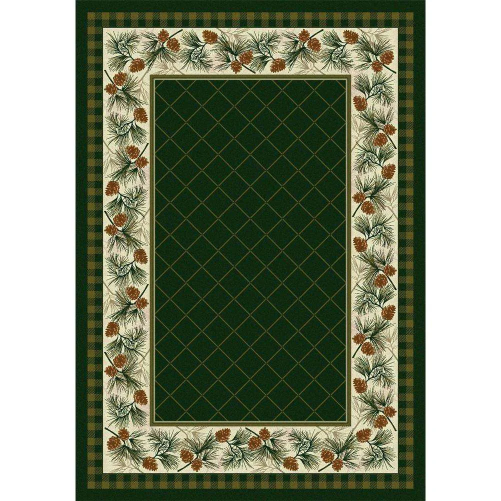 Authentic Green Pines Rug – Pine Contemporary