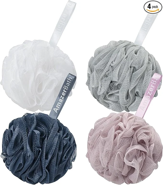 User-Friendly AmazerBath Loofah Sponge 60g Piece Exfoliating Bath Sponge Body Scrubber Trusted