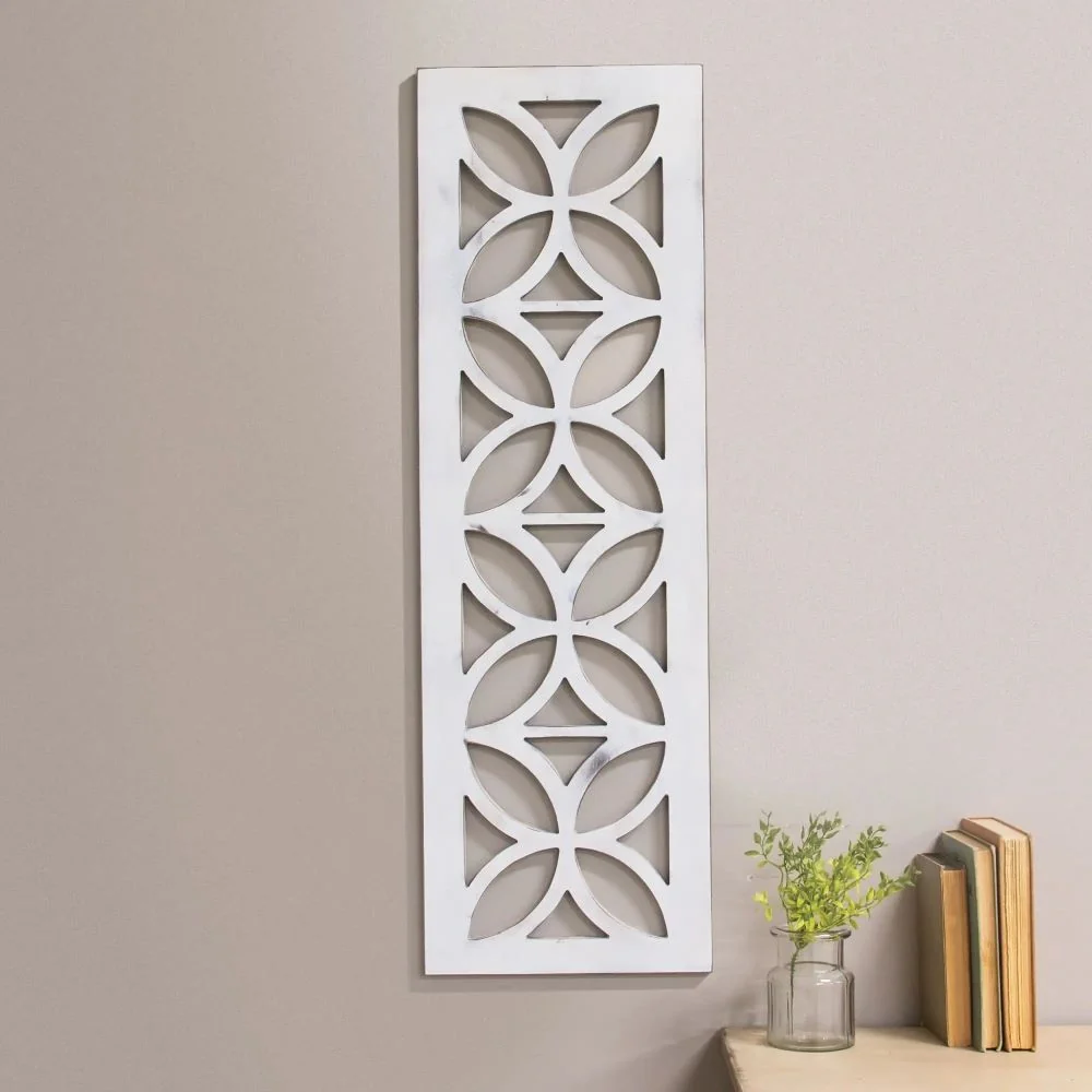 Organic Distressed White Architectural Cutout Premium Material
