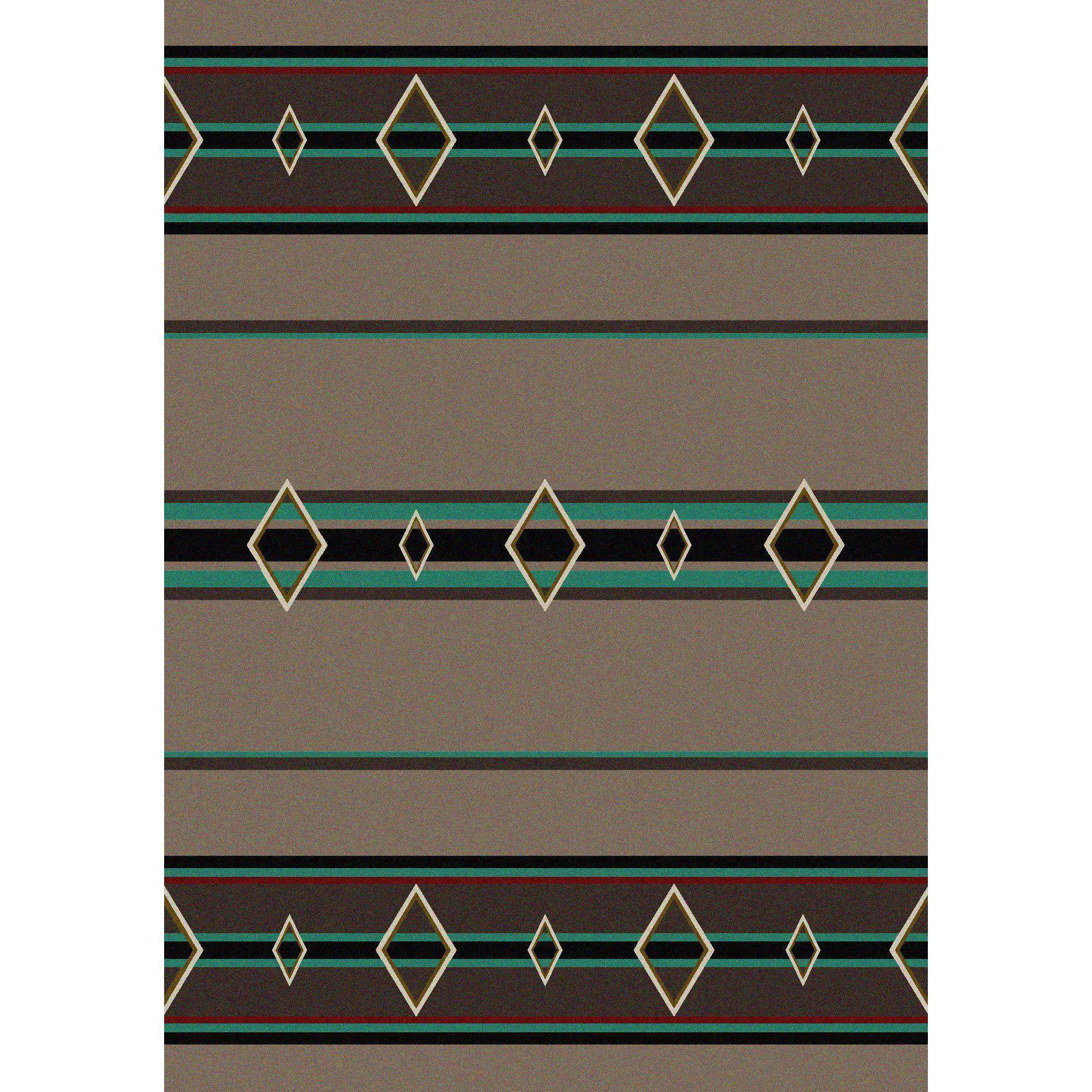 Organic Desert Times Rug – Turquoise Unique