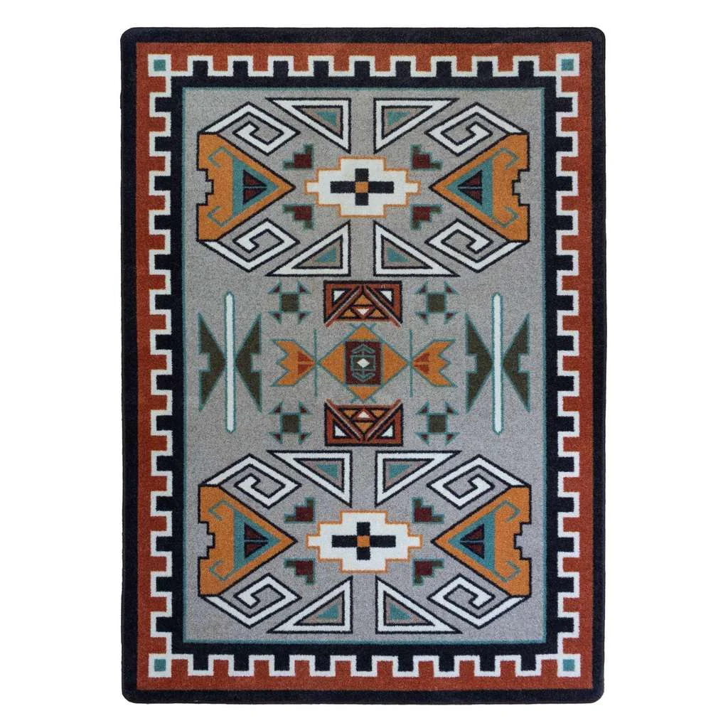 Minimalist Desert Rams OKA Rug – Rust Artisan
