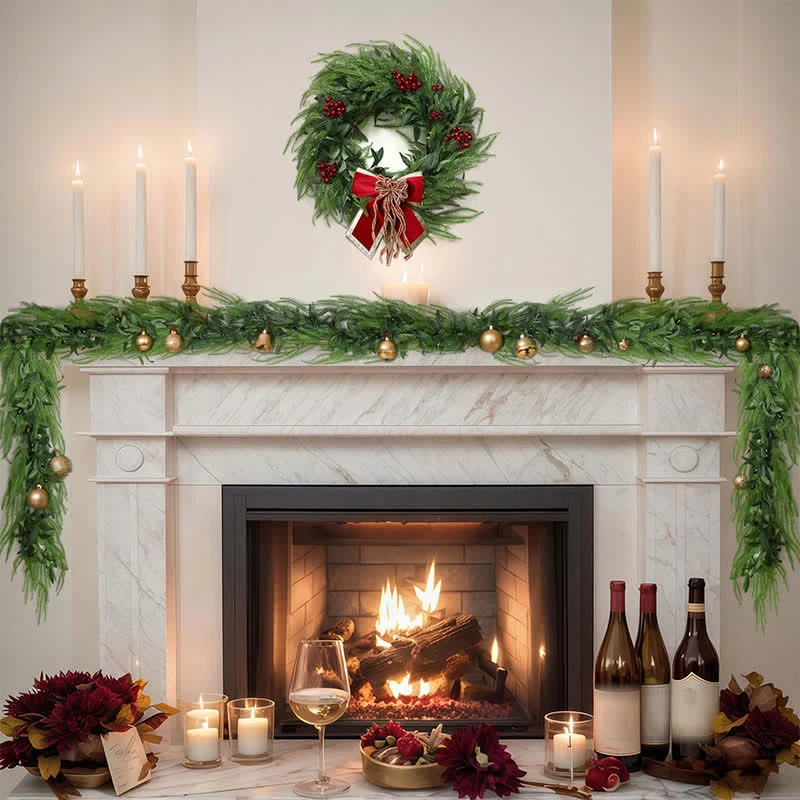 Environmentally Friendly Ownkoti PE Faux Greenery Olive Branch Christmas Garland Trusted