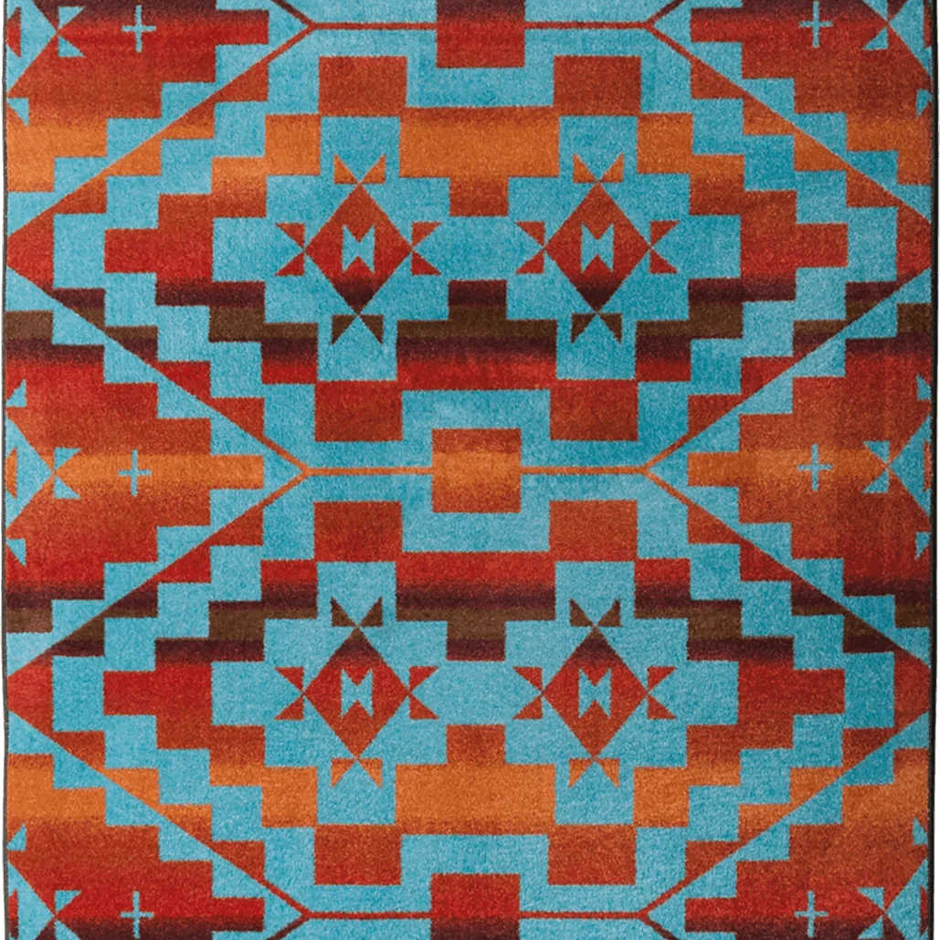 Optimized Sacred Trail Rug – Red Burst Flexible