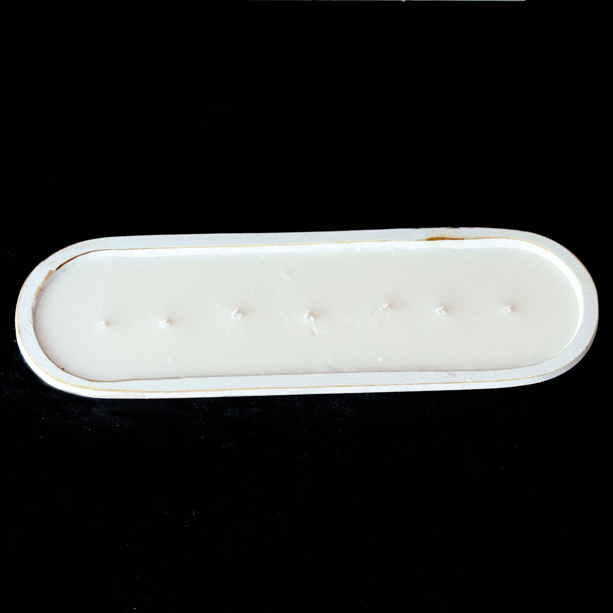 Casual Fruit Loops - 7 Wick White Wood Dough Bowl Soy Candle Contemporary