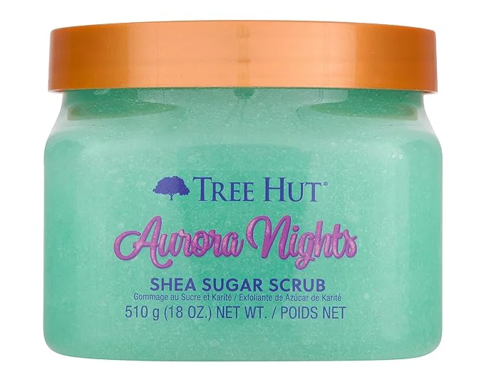 Long-Lasting Tree Hut Aurora Nights Shea Sugar Scrub Exfoliating Hydrating Moisturizing Genuine