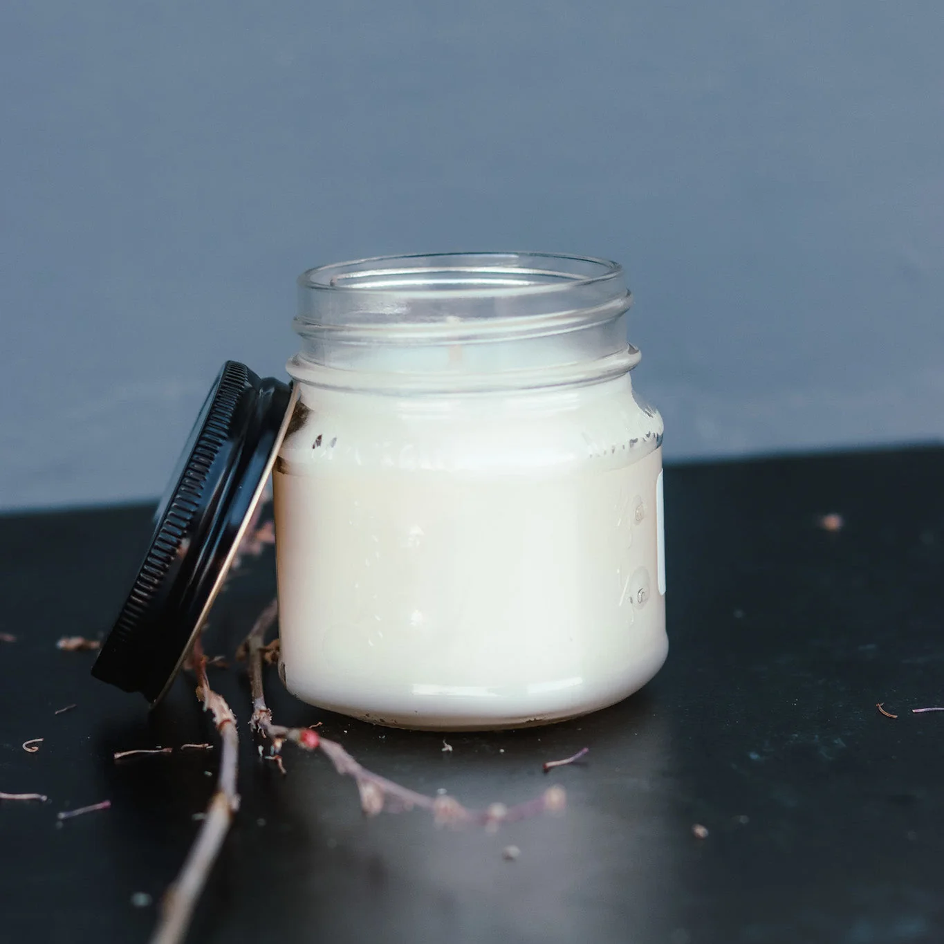 Selected 6.5 oz Mason Jar Soy Candle - Beach Linen Unique