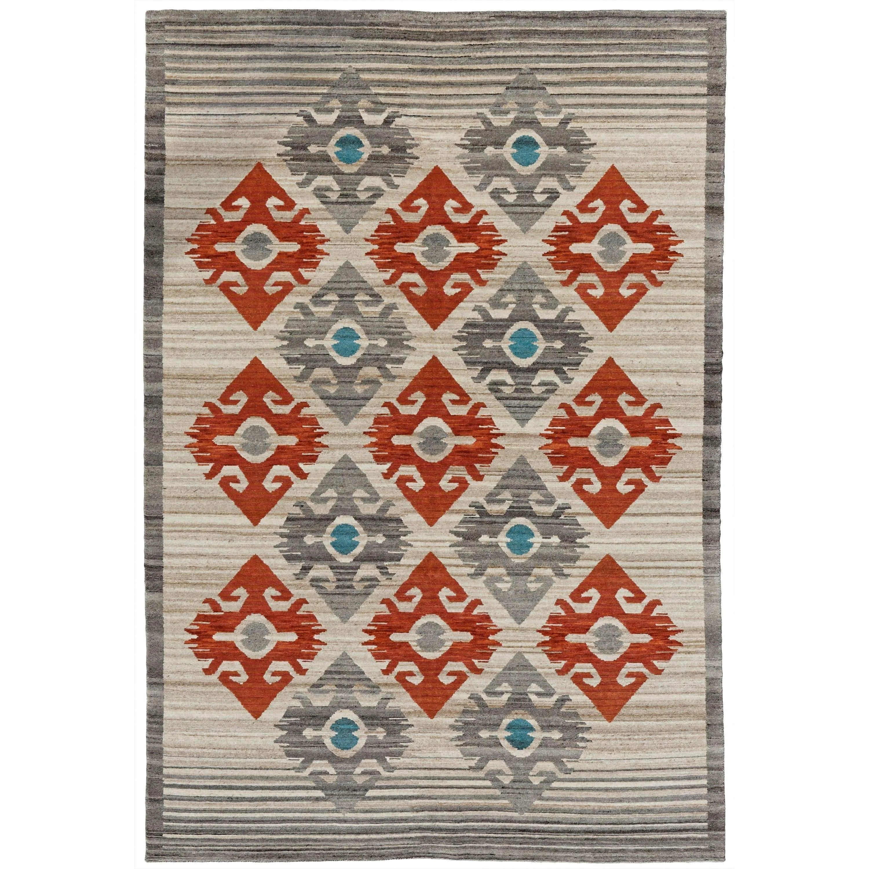Optimized Santa Fe Madrid Red Rug Authentic