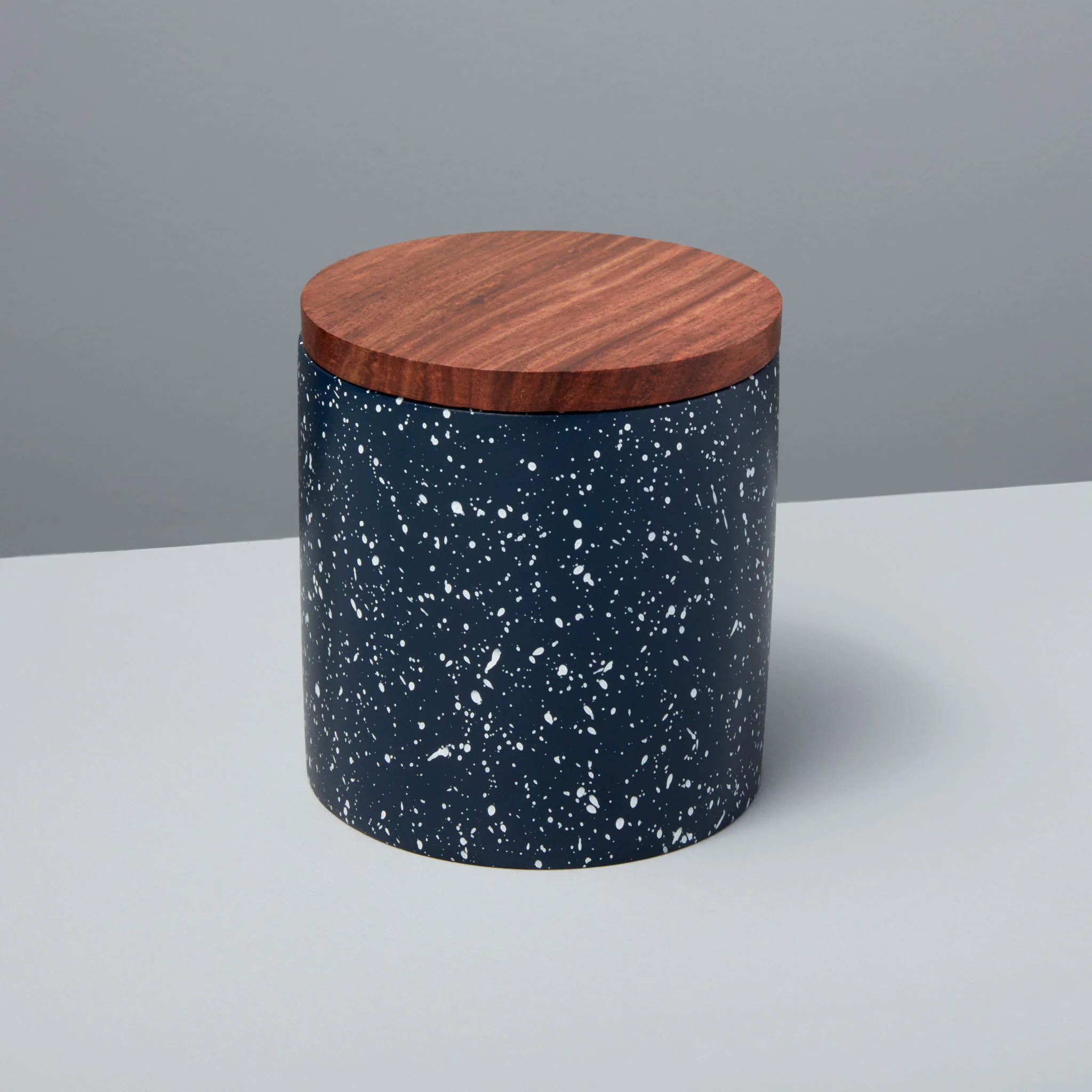 Breathable Speckled Cement amp Acacia Canister Midnight Detailed