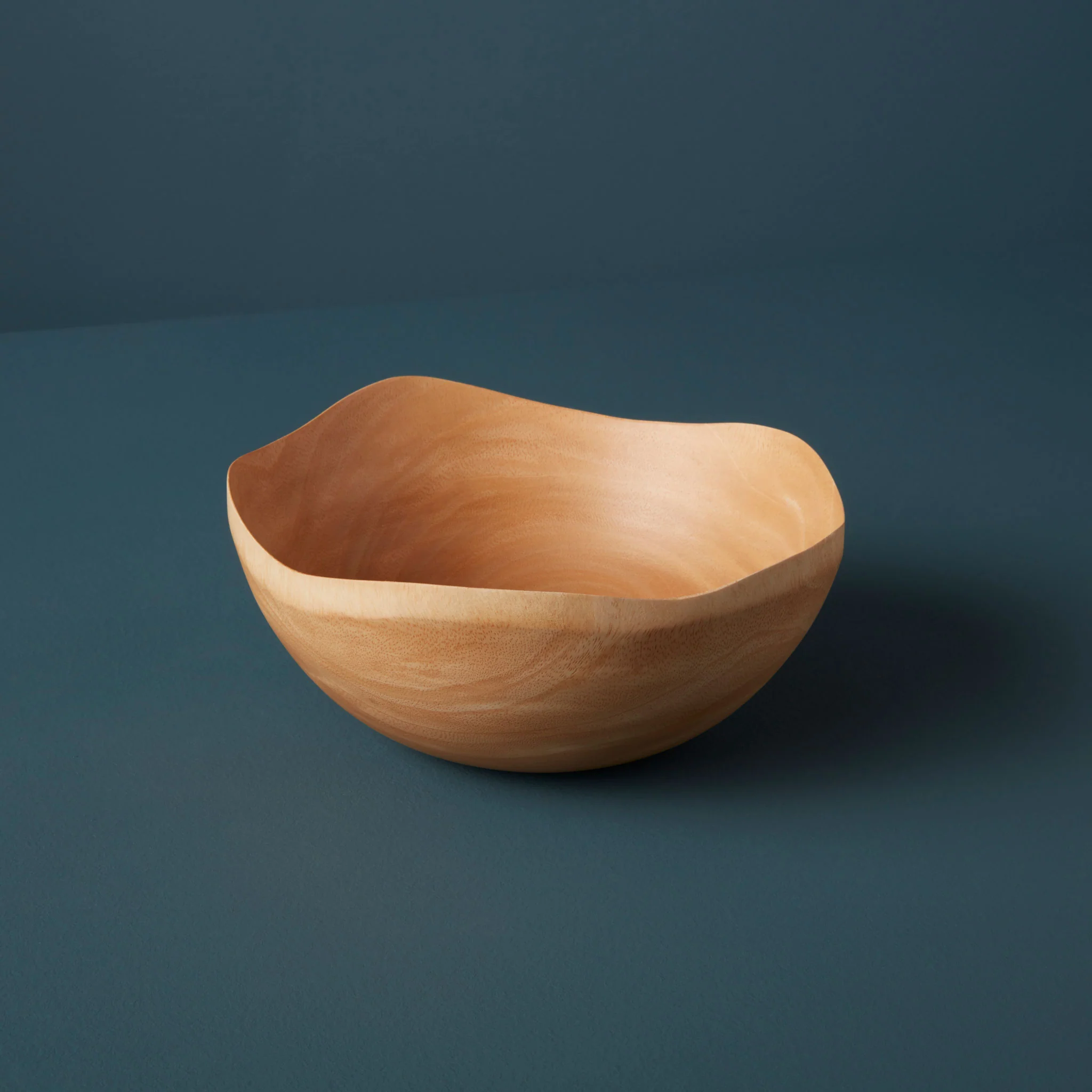 Exceptional Kiln Mango Wood Wave Edge Bowl Medium Soft