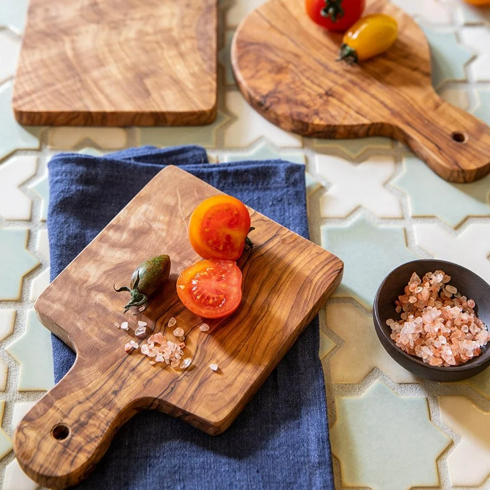 Sustainable Mini Square Olive Wood Board Classic