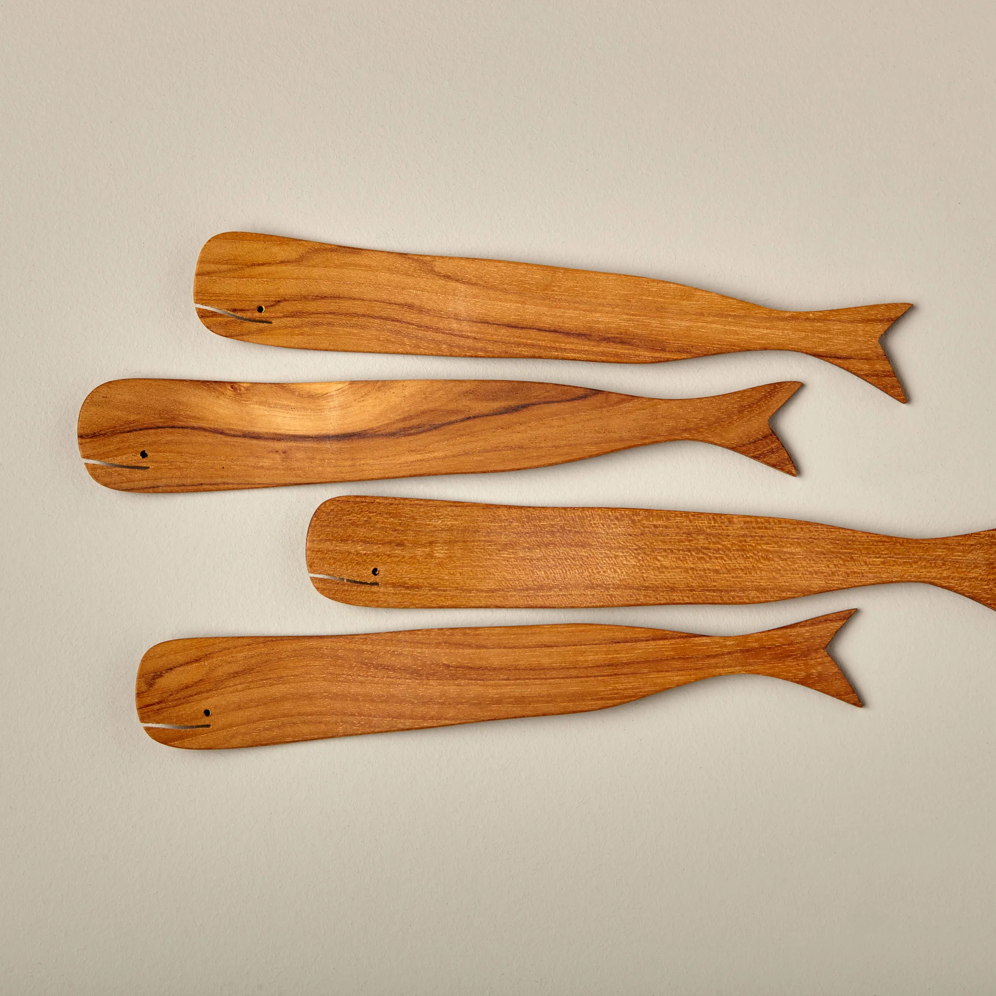 Official Teak Whale Spreaders Set of 4 Exclusive