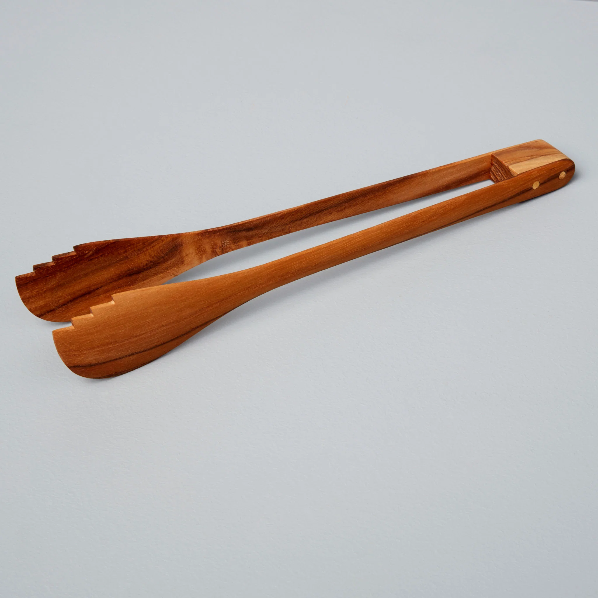 Easy-to-Use Teak Tongs Large Luxury