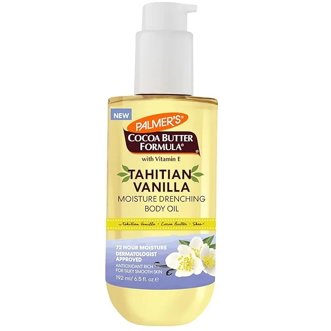 Minimalist Palmer's Cocoa Butter Formula Body Oil Moisture Drenching Tahitian Vanilla Exceptional