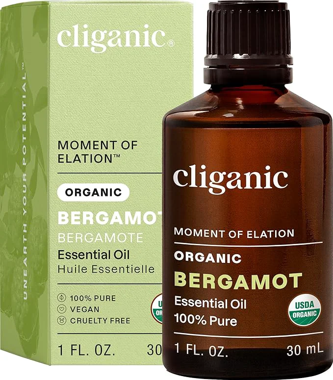 Carefully Designed Cliganic Organic Bergamot Essential Oil Pure Natural Soft
