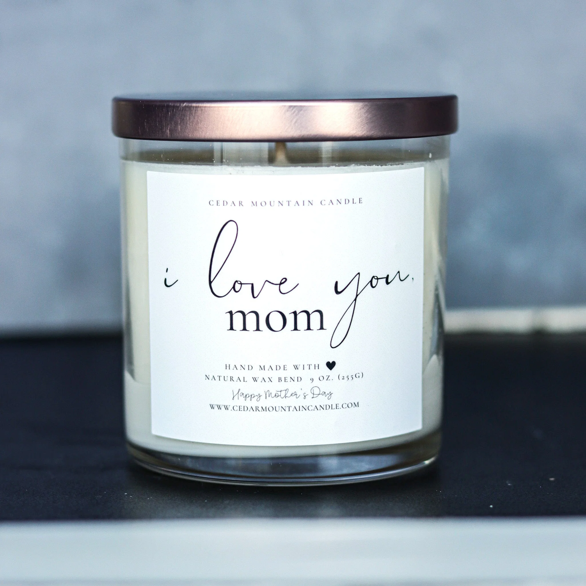 Proven I love you Mom - Mother 39 s Day Soy Candle - 9 oz Glass Jar Candle Refined