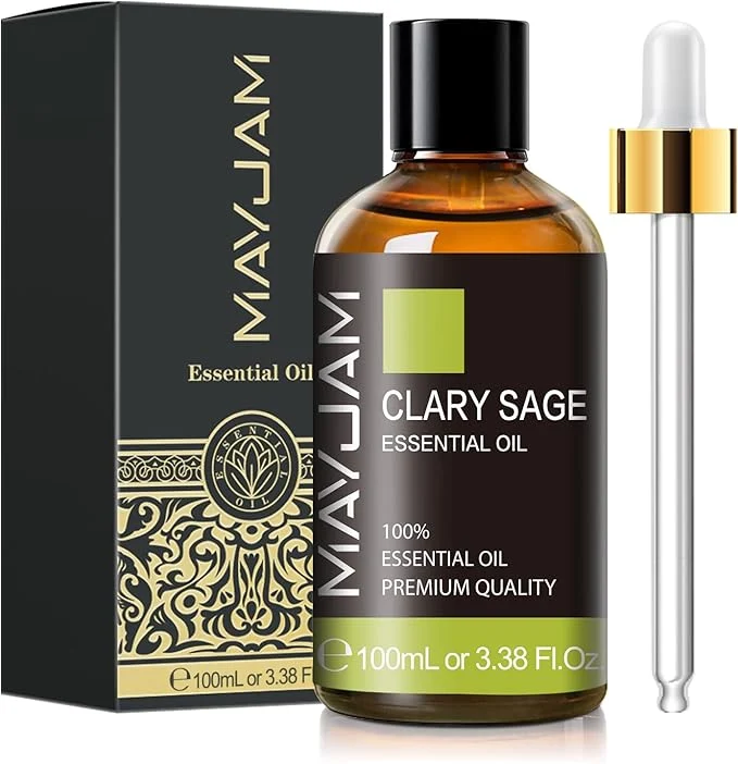 Responsible Clary Sage Essential Oil with Glass Dropper Secure