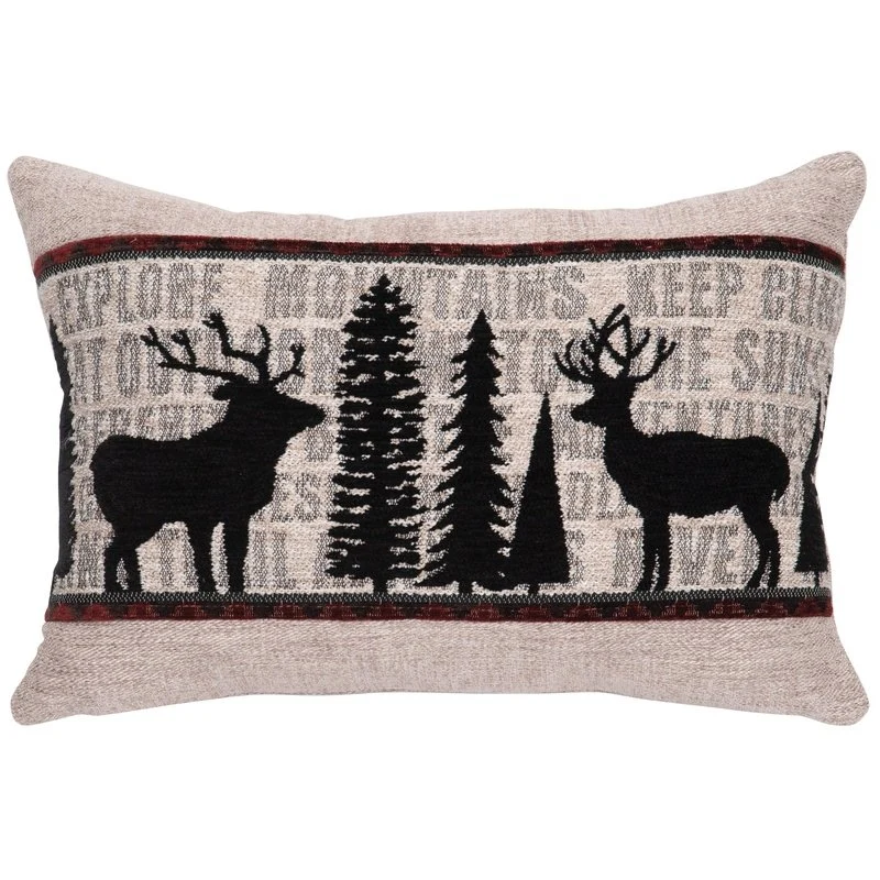 Traditional Lazy Lodge Pillow - 12x17 Certified