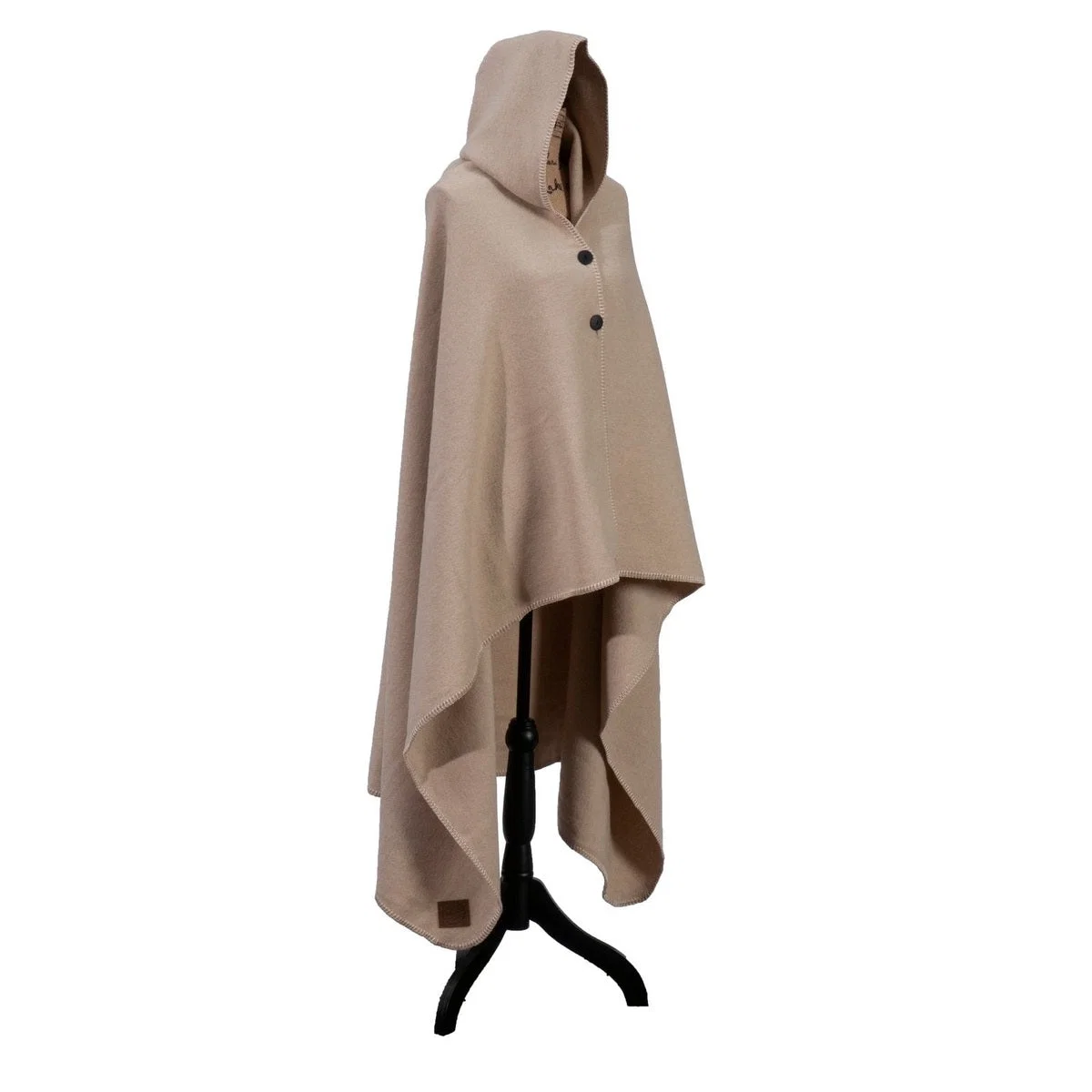 Versatile Solid Cream Hooded Throw Exclusive