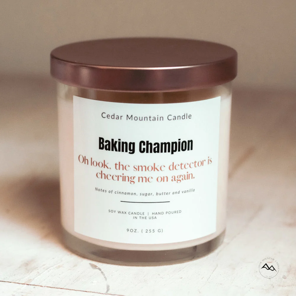 Genuine Oh Look the Smoke Detector is Cheering Me On Again - 9 oz Soy Candle Certified
